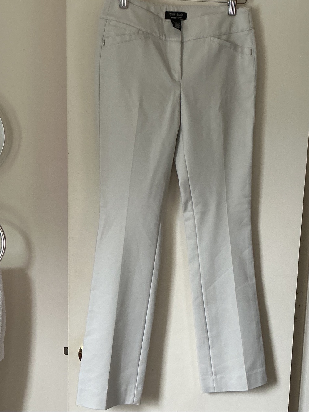 WHBM Off-White Boot Cut Pants